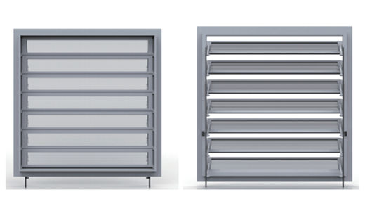 电动侧墙进风窗